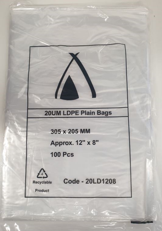 25LD - 12X8 20UM Bag 305x205mm (100)